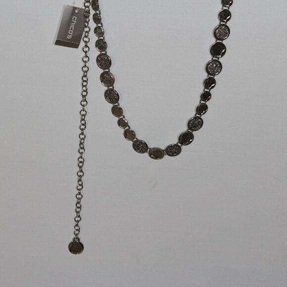 Chico's Silver Chain Belt NWT - Picture 3 of 4